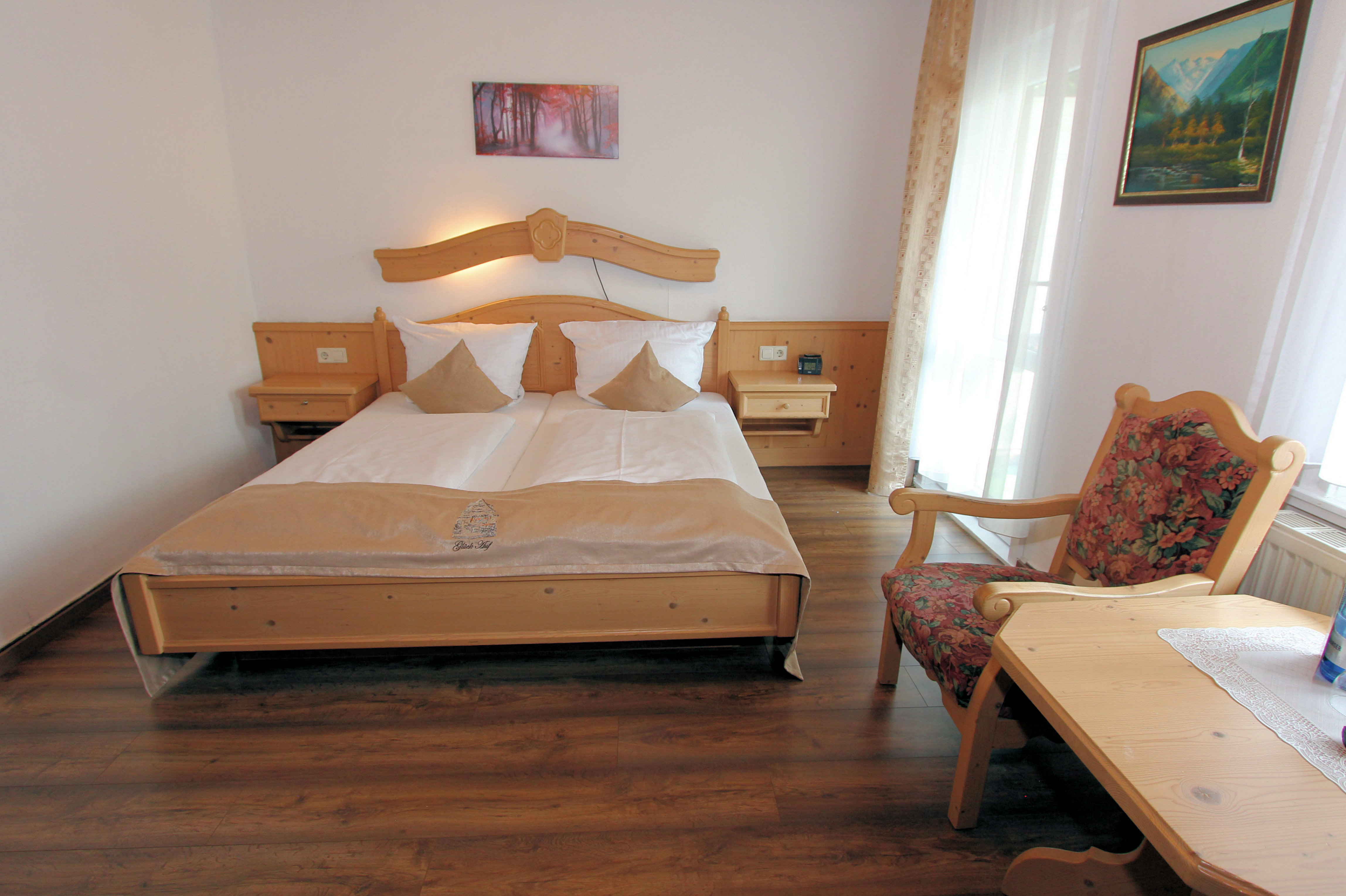 Doppelzimmer im Hotel Glück Auf